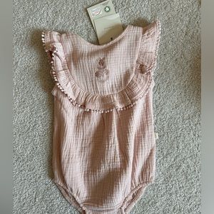 Elegant baby organics romper 6-9 month NWT